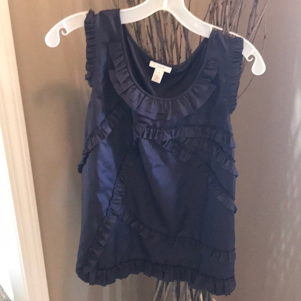 Ruffled tank j crew